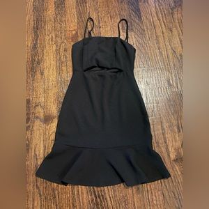 Blue Blush black dress with cutout